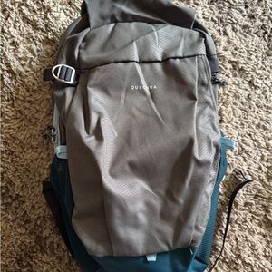 Quechua Day Hiking Backpack in Gray and Teal 20L